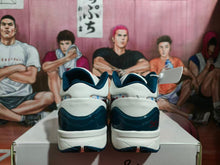 Nike Basketball Shoes White and Dark Blue