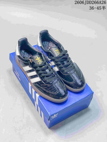 Adidas Originals Samba Black Embossed Sneakers JDD266A26