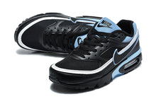 Nike Air Max Black and Light Blue Sneakers