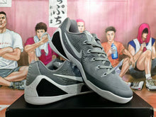 Nike Kobe 9 Low Basketball Shoes in Gray and White