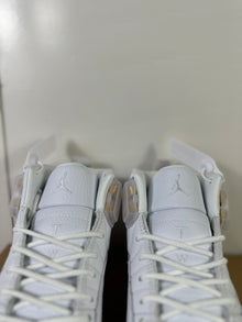 Jordan Air Jordan 12 Retro Phantom White Metallic Gold Sneakers