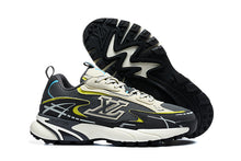 Louis Vuitton Black and Grey Chunky Sneakers with Blue Accents