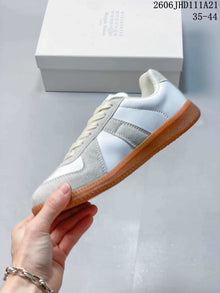 Maison Margiela Replica Low-Top Sneakers in White and Grey