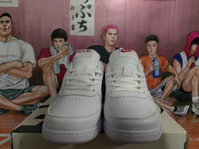Nike White and Red Low-Top Sneakers