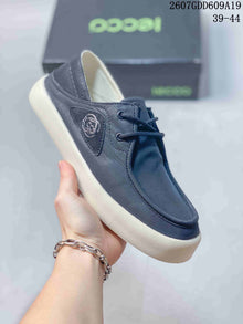 ECCO Navy Lace-Up Sneakers 2607GDD609A19