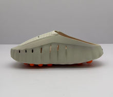 Nike Beige Slip-On Sandals with Orange Sole Details