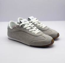 Alo Gray Low-Top Lace-Up Sneakers
