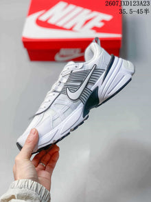 Nike V2K Run White Black Retro Low-Top Sneakers