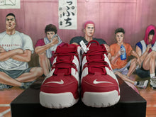 Nike Red and White Basketball Sneakers
