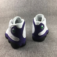 Air Jordan 13 Lakers White and Purple Sneakers