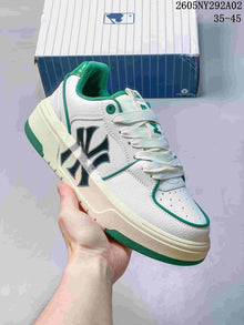 MLB Chunky Liner Low-Top Sneakers White and Green