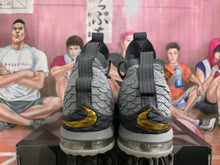 Nike Gray Gold High-Top Basketball Sneakers