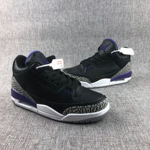 Jordan 3 Court Purple Black Sneakers CT8532-050