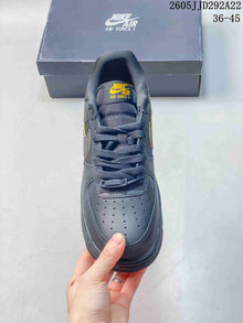 Nike Air Force 1 Low Shadow-Style Sneakers in Charcoal
