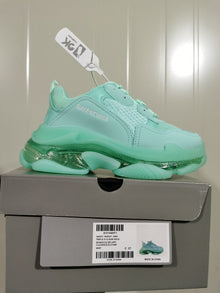 Balenciaga Triple S Clear Sole Sneakers Mint Green