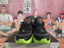 Nike Black and Green Basketball Sneakers