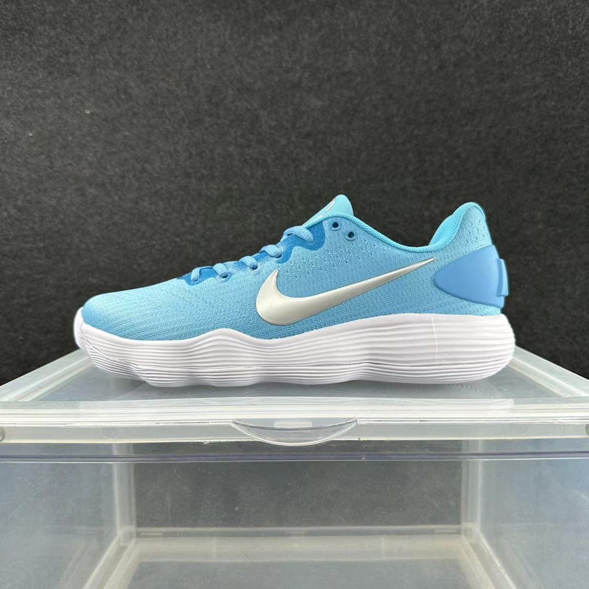 Nike Blue and White Low-Top Sneakers