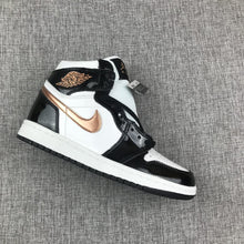 Jordan Air Jordan 1 Mid Sneakers Black White Gold 852542-007