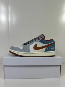 Jordan Air Jordan 1 Low Sneakers Blue Gray and Brown FZ5045-019
