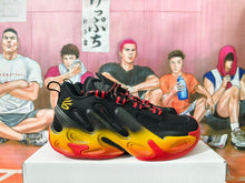 Under Armour Curry Basketball Shoes Black Yellow Red