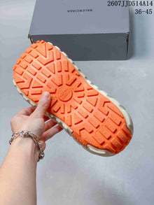 Balenciaga Tire Clog Sandals Off-White Orange 2607JJD514A14