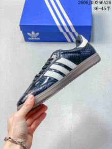 Adidas Originals Samba Black Embossed Sneakers JDD266A26