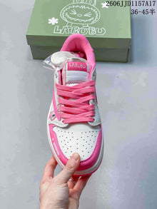 Jordan Air Jordan 1 Low Labubu Graphic Sneakers Pink and White