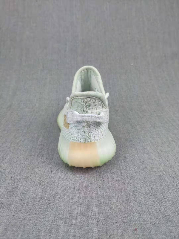 Yeezy 350 V2 Kids Sneakers Pale Gray with Tan Stripe