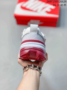 Nike V2K Run Sneakers White Silver Red