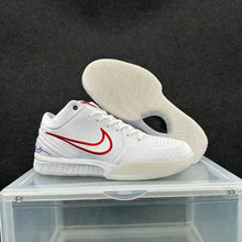 Nike White and Red Basketball Sneakers