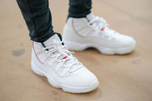Jordan Air Jordan 11 Platinum Tint White Red Sneakers