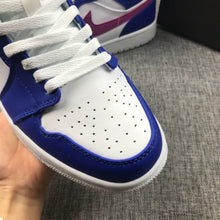 Jordan Air 1 Mid Blue Pink Sneakers 554724-451