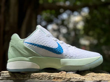 Nike Kobe 6 Haliburton PE Basketball Shoes, White and Green