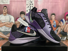 Nike Black and Purple Basketball Sneakers
