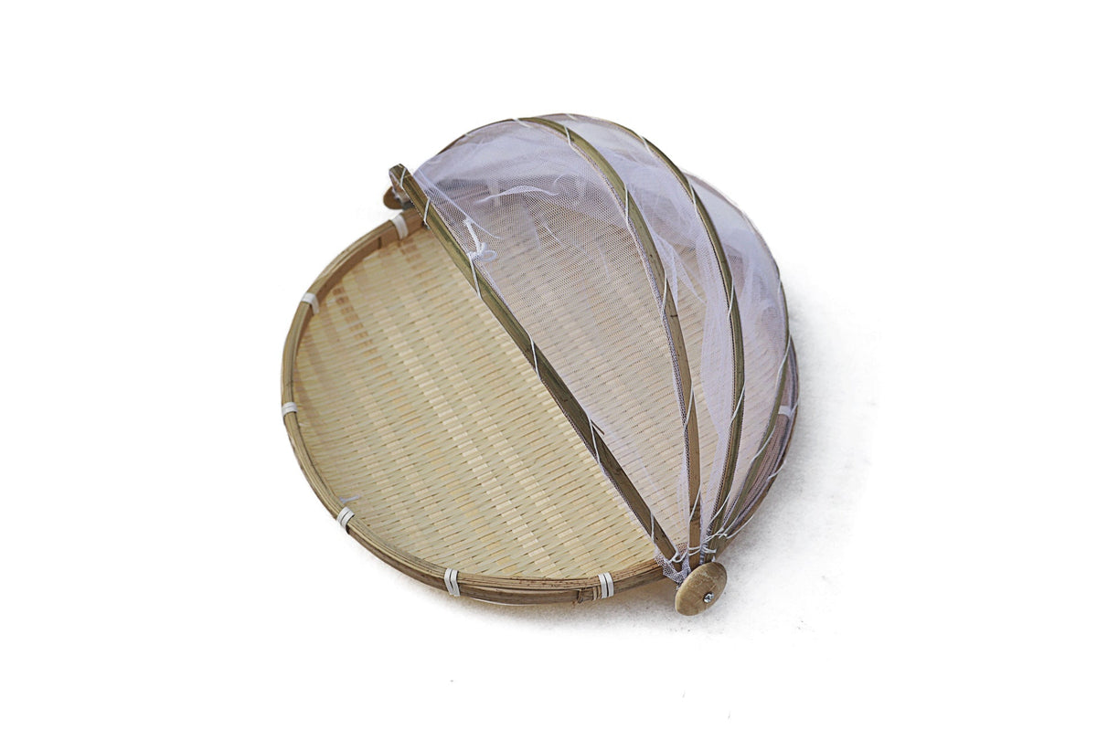 Bamboo Round Storage Basket Set for Home Use - Picnic Essential