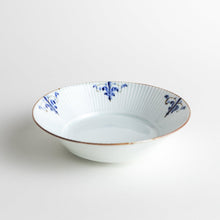 Floral Leaves Ridged Pasta Bowl