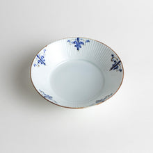 Floral Leaves Ridged Pasta Bowl