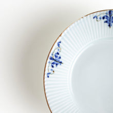 Floral Leaves Ridged Pasta Bowl