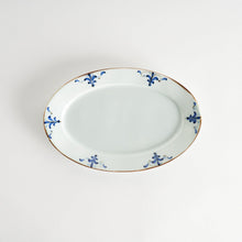 Floral Leaves Oval Dinner Plate