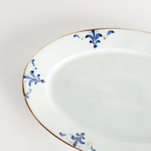 Floral Leaves Oval Dinner Plate