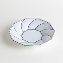 Geometric Blossom Rimmed Luncheon Plate