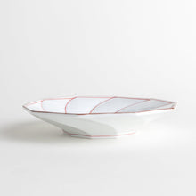 Geometric Blossom Rimmed Luncheon Plate