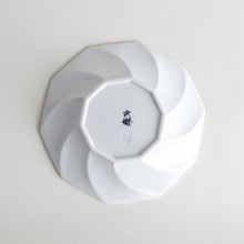 Geometric Blossom Rimmed Luncheon Plate
