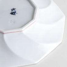 Geometric Blossom Rimmed Luncheon Plate