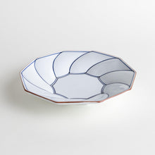 Geometric Blossom Rimmed Luncheon Plate