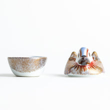 Golden Drake and Hen Condiment Bowl Set