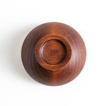 Handcrafted Cherry Wood Large Miso Soup Bowl