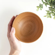 Handcrafted Cherry Wood Large Miso Soup Bowl