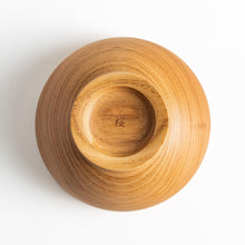 Handcrafted Cherry Wood Large Miso Soup Bowl