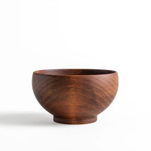 Handcrafted Cherry Wood Large Miso Soup Bowl